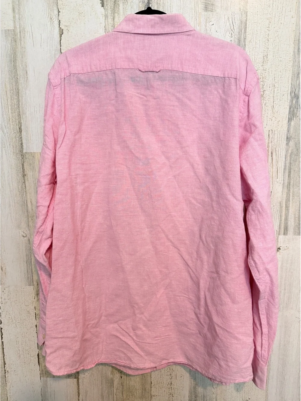 Banana Republic Men’s XL Pink Linen Cotton Button Down Shirt